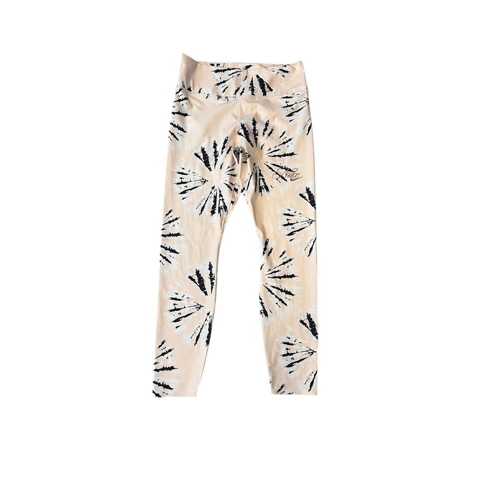 Nike One‎ Luxe Resort Womens Sz Med Mid-Rise 7/8 Leggings Pearl White